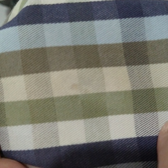 $ Olde school men blue green white stripe shorts.Zip flat front. Size 42 - Picture 14 of 14